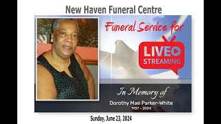 Funeral Livestream for Dorothy Mae ParkerWhite [upl. by Anaeel501]