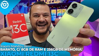 Novo Xiaomi REDMI 13C  8GB de RAM e 256GB de MEMÓRIA Por MENOS 990 Reais no BRASIL Unboxing [upl. by Oconnor593]