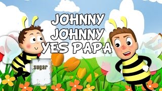 Johny Johny Yes Papa lyrics song with lead Vocal  Nursery Rhymes  Ultra HD 4K Music Video Full [upl. by Sivi]