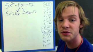 Factoring by Grouping Example No Common Factor [upl. by Justino661]