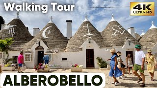 ALBEROBELLO ITALY WALKING TOUR in 4K Puglia Summer 2024 [upl. by Halik]