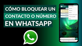 Cómo Bloquear un Contacto o Número en WhatsApp  Fácil y Rápido [upl. by Justis534]