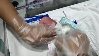 How to change nappy of a newborn girl [upl. by Burget]