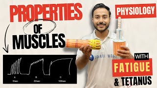 properties of skeletal muscle physiology  muscle fatigue physiology practical  tetanus physiology [upl. by Airasor]