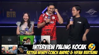 NGAKAK REAKSI RYZEN LUXXY KETIKA ISFAN amp COACH ANDRO BERTEMU SAAT INTERVIEW  PMSL SEA [upl. by Tillford]