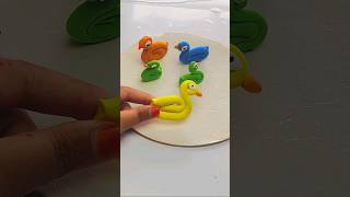 Clay Duck🐥🐤youtubeshorts diy clayart viralshorts clayduck [upl. by Neerbas]