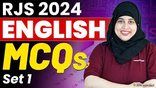 Most Important MCQs of English for RJS Exam  Rajasthan Judiciary 2024 English Preparation  SET 1 [upl. by Nolyaj]