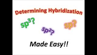 Determining Sp3 Sp2 Sp Hybridization Made Easy  Organic Chemistry [upl. by Airliah]