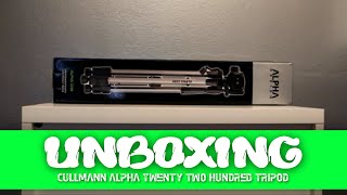 Cullmann Alpha 2200 tripod unboxing [upl. by Ahola]