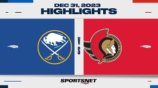 NHL Highlights  Sabres vs Senators  December 31 2023 [upl. by Tab680]