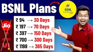 BSNL New Plan 2024  BSNL 1 Year Plan  BSNL Validity Recharge  BSNL Recharge Plan  BSNL vs Jio [upl. by Idnas]