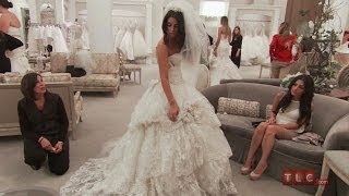 Wedding Dress Tips  HighEnd Lace Ball Gown  Say Yes to the Dress [upl. by Lledyr936]