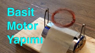 Basit Elektrik Motoru yapımı  2  simple electric motor [upl. by Ellynn936]