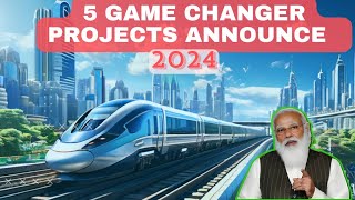 PM Modi will Announce 5 Game Changer projects। railway infrastructure railwaystation [upl. by Rialc]