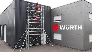 Échafaudage roulant en aluminium  Würth [upl. by Peatroy]