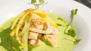 Ensalada de zucchini y pepino en reducción de clorofila [upl. by Ytsenoh]