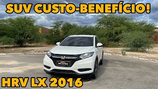 HONDA HRV LX 2016  A PORTA DE ENTRADA PARA OS SUV [upl. by Soracco]