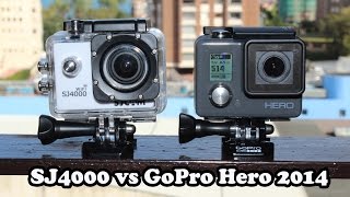 SJ4000 vs nueva GoPro Hero 2014 [upl. by Ecnesse287]