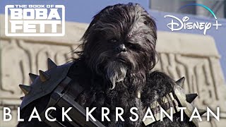 Star Wars The Book of Boba Fett Black Krrsantan Behind the Scenes  Disney [upl. by Nerej644]