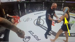 DOSTAŁA BUTELKĄ Marianna Schreiber vs Gocha Magical Gala PRIME MMA 10  Cała walka została przerwa [upl. by Suicul313]