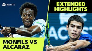 EXCITING Carlos Alcaraz vs Gael Monfils Highlights  Indian Wells 2022 [upl. by Alda]