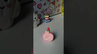 Make Cute cake 🎂 with super clay 😍🥰 shorts clay clayart viral [upl. by Pansy]