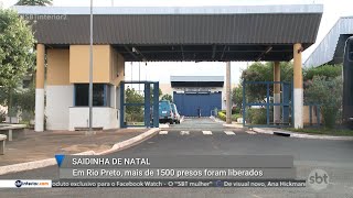 Saidinha de Natal mais de 1500 presos foram liberados em Rio Preto [upl. by Hgielak]