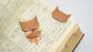 Origami Cat Bookmark Jo Nakashima [upl. by Chaker]