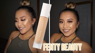 240 Fenty Beauty Foundation Review  Normal to Dry Skin [upl. by Kinzer]