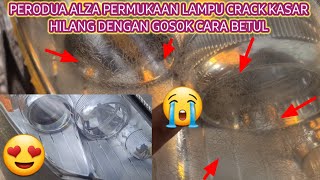 COATING LAMPU KERETA  MATA NAIK RETAK  PERODUA ALZA [upl. by Allesiram427]