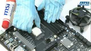 MSI® HOWTO install Intel LGA115X CPU [upl. by Nehtanoj]