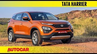 Tata Harrier  In the Flesh I First Look I Autocar India [upl. by Ahsiryt]