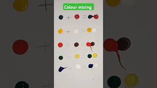 Colour Mixing  how to mix colour ✨ shorts viral [upl. by Linetta]