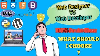 Web Designer VS Web Developer  Front End Developer VS Back End Developer  in Hindi [upl. by Ahtinak]