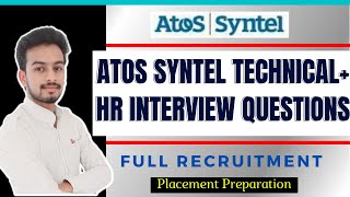 Atos Syntel Technical  Hr Interview Questions  Recruitment Process  How to Prepare  Syllabus [upl. by Luhe857]