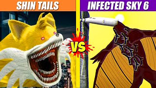 Shin Tails vs Infected Sky 6 C90  SPORE [upl. by Ahsirek882]