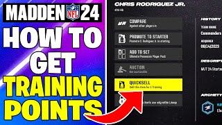 Madden 24  How to get Training Points [upl. by Atilrep]