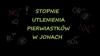 Stopnie utlenienia pierwiastków w jonach [upl. by Bascio]