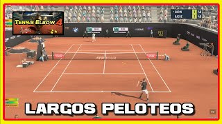 Cristian Garín VS Laslo Djere  Rival Durísimo y Largos Peloteos  Tennis Elbow 4  Gameplay [upl. by Whitman807]