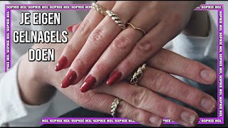 ZELF GELNAGELS AANBRENGEN INCLUSIEF TIPS 💅🏻  HOE IK MIJN NAGELS DOE  Sophie Hol  2021 [upl. by Strep884]