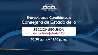 Entrevistas a Candidatas a Consejera de Estado de la Sección Segunda [upl. by Primavera856]