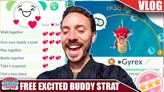 BEST BUDDY IN 14 DAYS FAST EXCITED BUDDY STRATEGY NO POFFIN NEEDED  Pokémon GO [upl. by Uyr256]