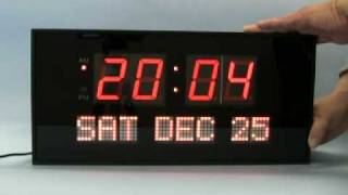 Big Digital LED Calendar Clock [upl. by Doraj511]