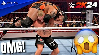 WWE 2K24  Brock Lesnar vs Bronson Reed  Hell in a Cell Match  PS5™ 4K60 [upl. by Holmen749]