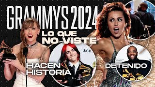 GRAMMYS 2024 TODO lo que NO VISTE  Records premios Nuevo disco Taylor Miley Billie y más [upl. by Attenyt159]