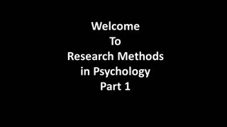 Welcome To Research Methods part 1 By Nestor Matthews [upl. by Gensmer]