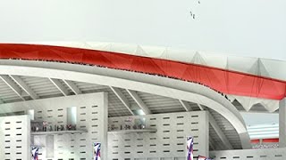 Cruz y Ortiz Arquitectos • Wanda Metropolitano  Club Atlético de Madrid football stadium • Render [upl. by Galvan]