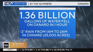 136 billion gallons of water fell on Oxnard in 1 hour overnight [upl. by Ladnik]