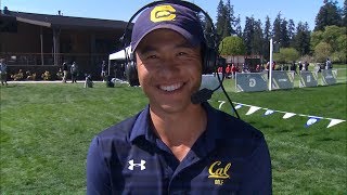 2019 Pac12 Mens Golf Championships Cals Collin Morikawa shares how Pac12 individual crown is [upl. by Marlie]