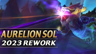 AURELION SOL REWORK 2023 Gameplay Champion Spotlight  League of Legends [upl. by Aidahs976]